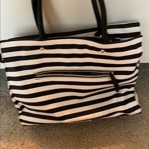 striped purse